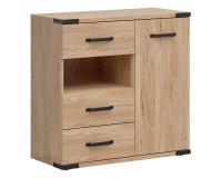 Комод LARA 90 см, 1 дверь и 3 ящика, ясень беларус Комод LARA 90 см, 1 дверь и 3 ящика, ясень беларус