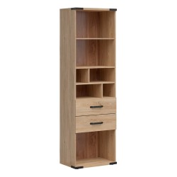 Bookcase LARA 60 cm, 2 drawers, belarus ash
