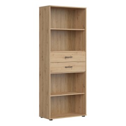 Bookcase SPACE 80 cm, 2 drawers, artisan oak Bookcase SPACE 80 cm, 2 drawers, artisan oak