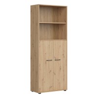 Шкаф книжный SPACE 80 см, 2 двери, дуб артисан, вариант Z