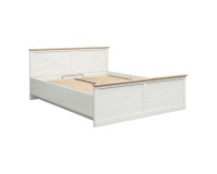 Кровать FRIJA 180 x 200, сосна андерсен белая с дубом артисан