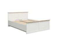 מיטה FRIJA 160 x 200, אורן אנדרסן לבן עם אלון ארטיסן