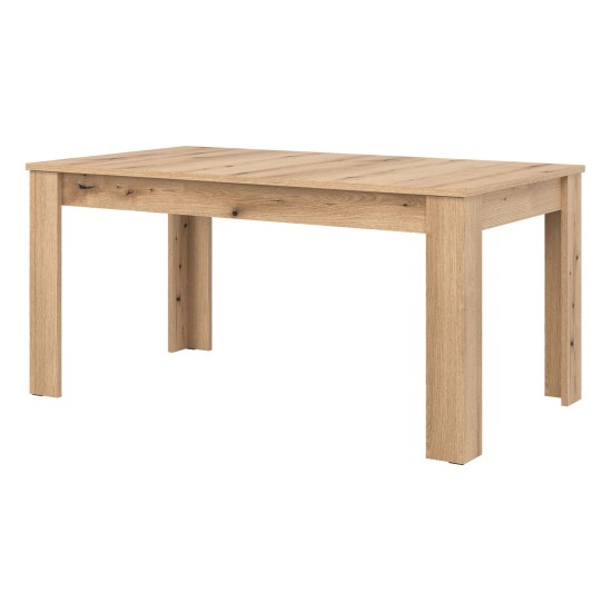 Dining table ARIS 160 cm, extendable, evoke oak