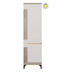 Cabinet ASTON 55 cm, 2 doors, left-hand, cremona oak and cashmere with cashmere and cremona oak fronts Cabinet ASTON 55 cm, 2 doors, left-hand, cremona oak and cashmere with cashmere and cremona oak fronts