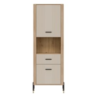 Cabinet DANTE 70 cm, 2 doors and 1 drawer, left or right, cremona torro oak with cashmere matt fronts