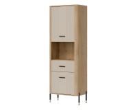 Cabinet DANTE 70 cm, 2 doors and 1 drawer, left or right, cremona torro oak with cashmere matt fronts