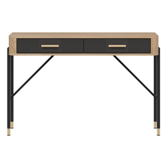 Dressing table DANTE 120 cm, 2 drawers, cremona torro oak with anthracite matt fronts