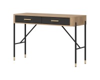 Dressing table DANTE 120 cm, 2 drawers, cremona torro oak with anthracite matt fronts