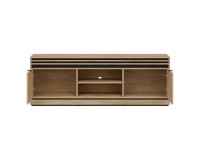 TV unit FERRO 165 cm, 2 doors, cremona torro oak and black with cremona torro oak fronts TV unit FERRO 165 cm, 2 doors, cremona torro oak and black with cremona torro oak fronts