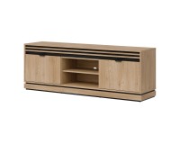 TV unit FERRO 165 cm, 2 doors, cremona torro oak and black with cremona torro oak fronts TV unit FERRO 165 cm, 2 doors, cremona torro oak and black with cremona torro oak fronts