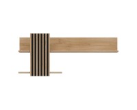 Wall shelf FERRO 126 cm, left or right, cremona torro oak and black Wall shelf FERRO 126 cm, left or right, cremona torro oak and black