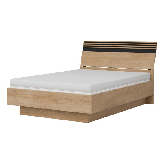 Bed FERRO 140 x 200, with storage box, cremona torro oak and black Bed FERRO 140 x 200, with storage box, cremona torro oak and black