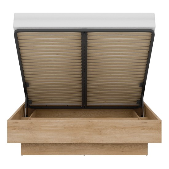 Bed FERRO 160 x 200, with storage box, cremona torro oak and black Bed FERRO 160 x 200, with storage box, cremona torro oak and black