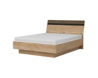 Bed FERRO 160 x 200, with storage box, cremona torro oak and black Bed FERRO 160 x 200, with storage box, cremona torro oak and black