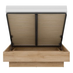 מיטה FERRO 160 x 200, עם ארגז מצעים, אלון קרמונה טורו ושחור מיטה FERRO 160 x 200, עם ארגז מצעים, אלון קרמונה טורו ושחור
