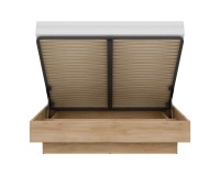 Bed FERRO 180 x 200, with storage box, cremona torro oak and black Bed FERRO 180 x 200, with storage box, cremona torro oak and black