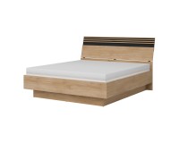 Bed FERRO 180 x 200, with storage box, cremona torro oak and black Bed FERRO 180 x 200, with storage box, cremona torro oak and black