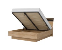Bed FERRO 180 x 200, with storage box, cremona torro oak and black Bed FERRO 180 x 200, with storage box, cremona torro oak and black