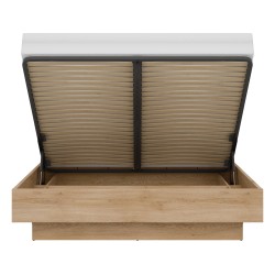 מיטה FERRO 180 x 200, עם ארגז מצעים, אלון קרמונה טורו ושחור מיטה FERRO 180 x 200, עם ארגז מצעים, אלון קרמונה טורו ושחור