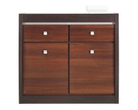 ארונית FORREST 98, 2 דלתות ו 2 מגירות, אגוז כהה ואלון מילאנו עם חזיתות אגוז כהה ארונית FORREST 98, 2 דלתות ו 2 מגירות, אגוז כהה ואלון מילאנו עם חזיתות אגוז כהה