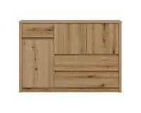 Chest of drawers INTENSO 126 cm, 3 doors and 3 drawers, evoke oak Chest of drawers INTENSO 126 cm, 3 doors and 3 drawers, evoke oak