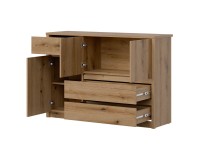 Chest of drawers INTENSO 126 cm, 3 doors and 3 drawers, evoke oak Chest of drawers INTENSO 126 cm, 3 doors and 3 drawers, evoke oak