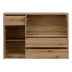 Комод INTENSO 126 см, 3 двери и 3 ящика, дуб эвок
