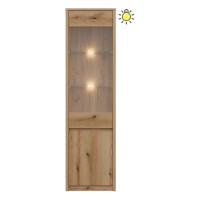 Display cabinet INTENSO 54 cm, 2 doors, left or right, evoke oak