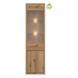 Display cabinet INTENSO 54 cm, 2 doors, left or right, evoke oak