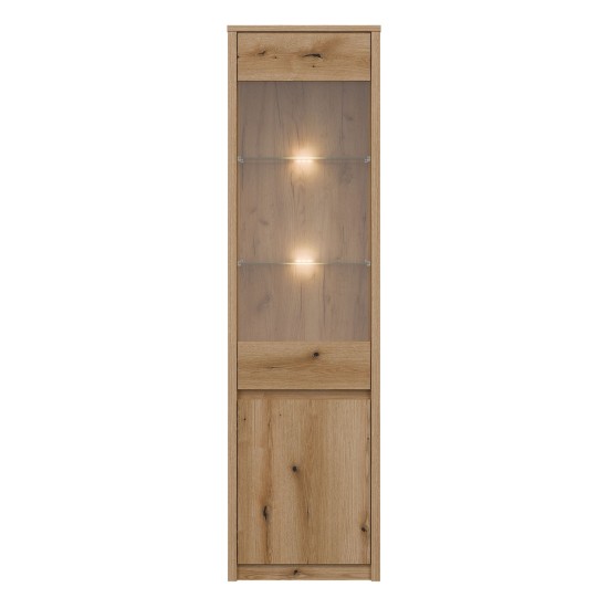Display cabinet INTENSO 54 cm, 2 doors, left or right, evoke oak