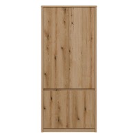 Wardrobe INTENSO 87 cm, 4 doors, evoke oak