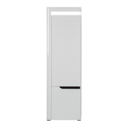 Bookcase IRMA 60 cm, 2 doors, white and maggia oak with white gloss fronts Bookcase IRMA 60 cm, 2 doors, white and maggia oak with white gloss fronts