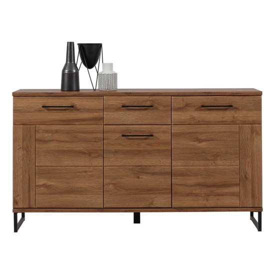 Chest of drawers IVO 150 cm, 3 doors and 1 drawer, april oak