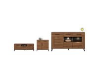Chest of drawers IVO 150 cm, 3 doors and 1 drawer, april oak