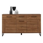 Chest of drawers IVO 150 cm, 3 doors and 1 drawer, april oak