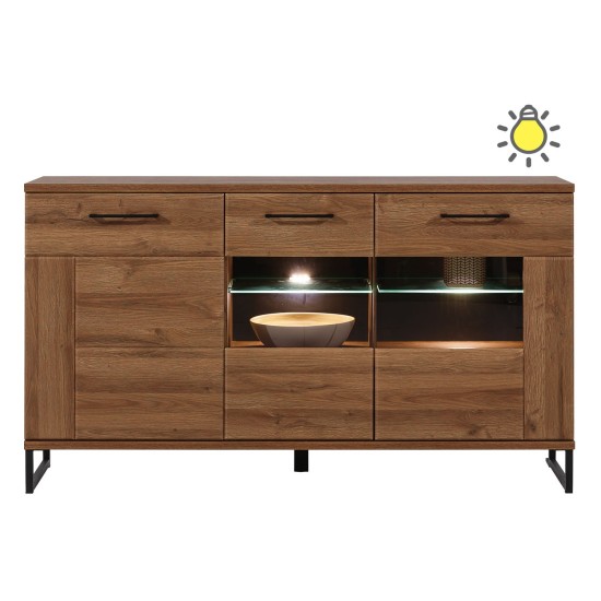 Sideboard IVO 150 cm, 3 doors, april oak
