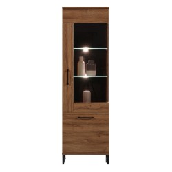 Display cabinet IVO 58 cm, 2 doors, right-hand, april oak Display cabinet IVO 58 cm, 2 doors, right-hand, april oak
