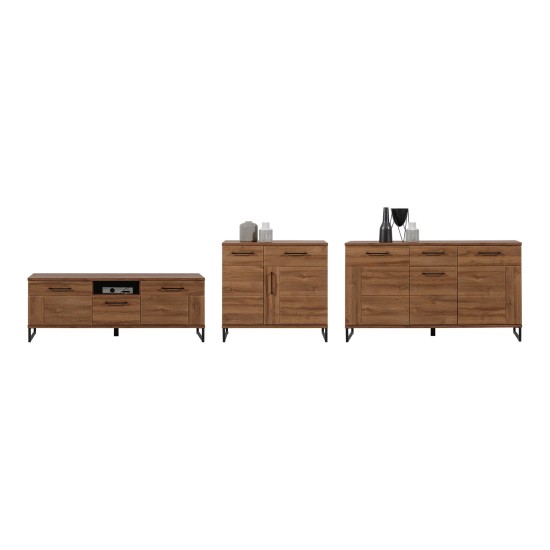 Display cabinet IVO 58 cm, 2 doors, right-hand, april oak