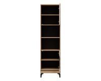 Bookcase KRIS KS08 54 cm, 2 doors, evoke oak and black Bookcase KRIS KS08 54 cm, 2 doors, evoke oak and black