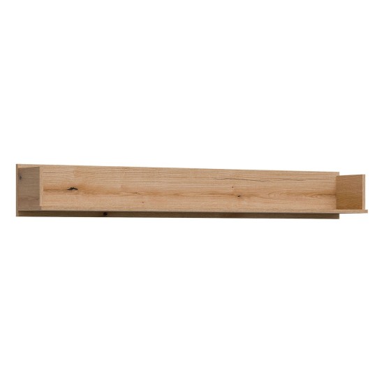 Wall shelf KRIS 164 cm, evoke oak