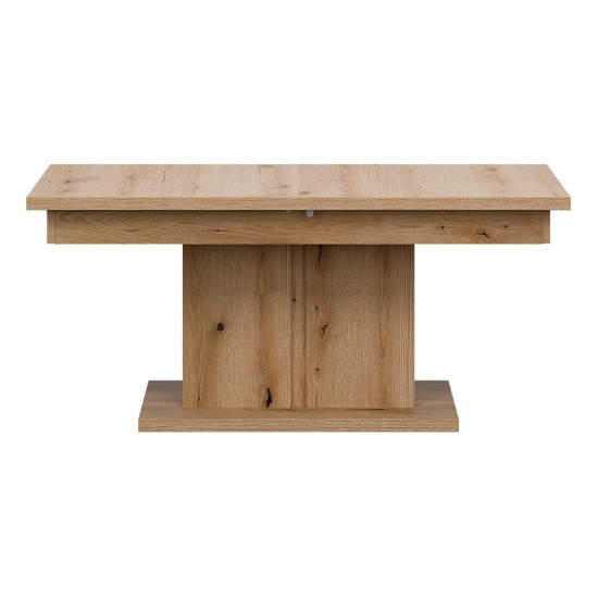 Coffee table KRIS 114 cm, extendable, evoke oak