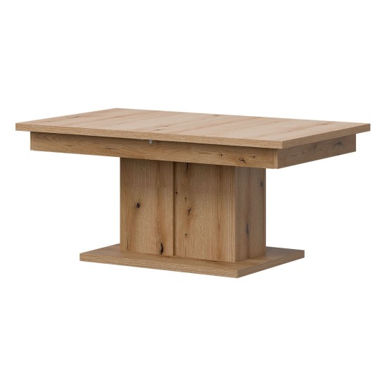 Coffee table KRIS 114 cm, extendable, evoke oak