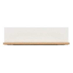 Wall shelf KUBO 78 cm, nagano oak and white gloss