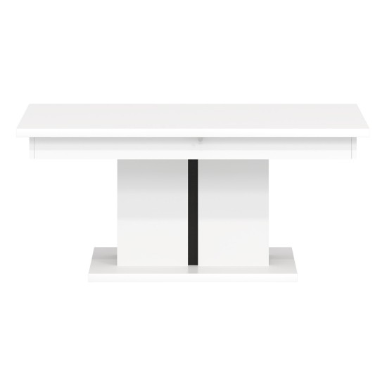 Coffee table MARCO cm, extendable, white and black with white fronts Coffee table MARCO cm, extendable, white and black with white fronts