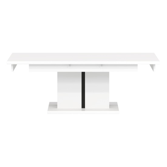 Coffee table MARCO cm, extendable, white and black with white fronts Coffee table MARCO cm, extendable, white and black with white fronts