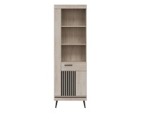 ארון ספרים MATI 64, 1 דלת, שמאלית או ימנית, אלון קרמונה קוטה ושחור ארון ספרים MATI 64, 1 דלת, שמאלית או ימנית, אלון קרמונה קוטה ושחור