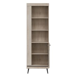 ארון ספרים MATI 64, 1 דלת, שמאלית או ימנית, אלון קרמונה קוטה ושחור