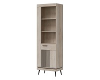 ארון ספרים MATI 64, 1 דלת, שמאלית או ימנית, אלון קרמונה קוטה ושחור ארון ספרים MATI 64, 1 דלת, שמאלית או ימנית, אלון קרמונה קוטה ושחור