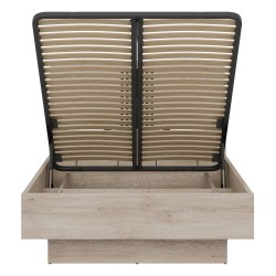 מיטה MATI 160 x 200, עם ארגז מצעים, אלון קרמונה קוטה ושחור