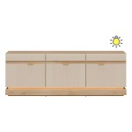 TV unit MILTON 164 cm, 3 doors, cremona torro oak with cashmere matt fronts